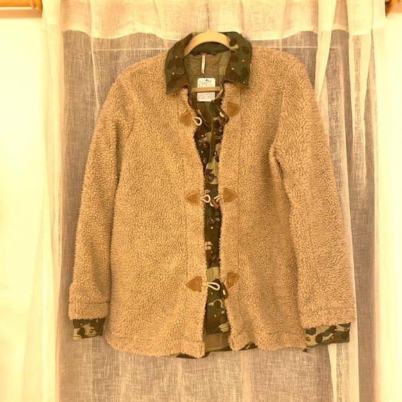 Free People Camo Sherpa Combo Jacket - Picture 3 of 5